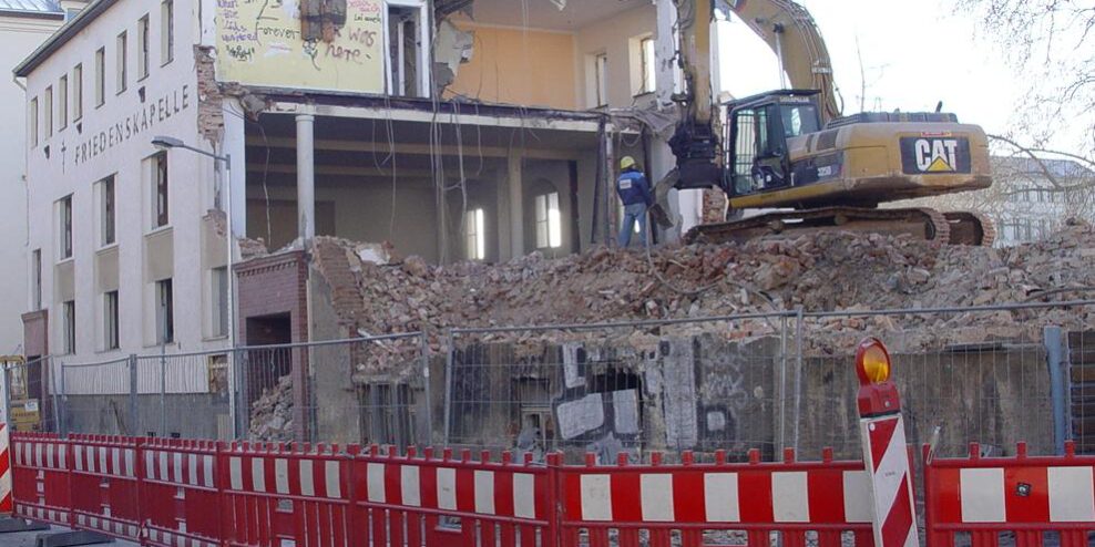 Abbruch Abbruch Friedenskapelle Leipzig